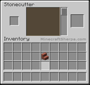 Brick Stairs Stonecutter Inventory
