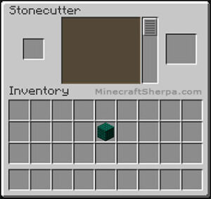 Dark Prismarine Stairs Ingredients for stonecutter in Minecraft