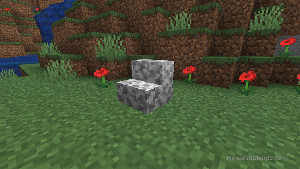 Diorite Stairs in Natural Setting