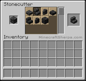 How to make deepslate brick stairs on a stonecutter in Minecraft (Stonecutter Method)
