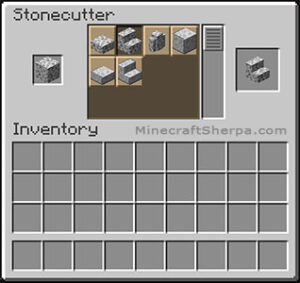How to make diorite stairs in Minecraft (Stonecutter Method)
