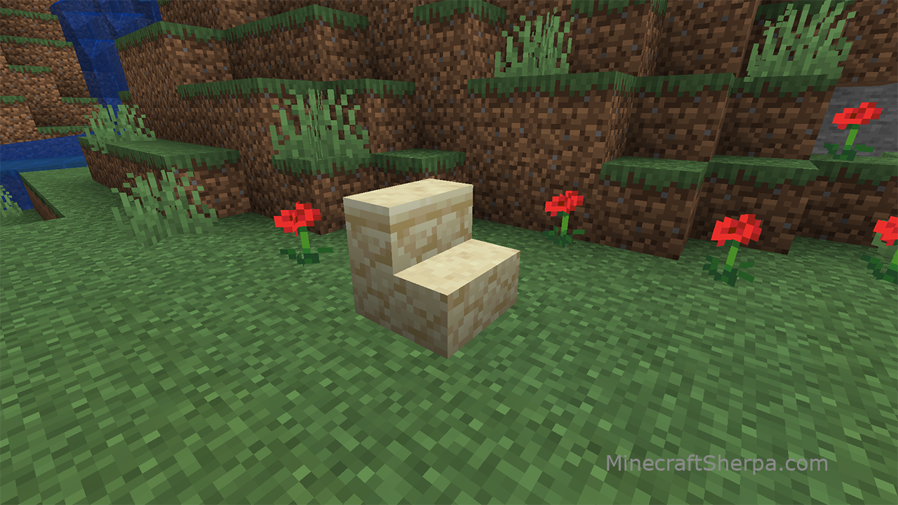 Minecraft sandstone stairs