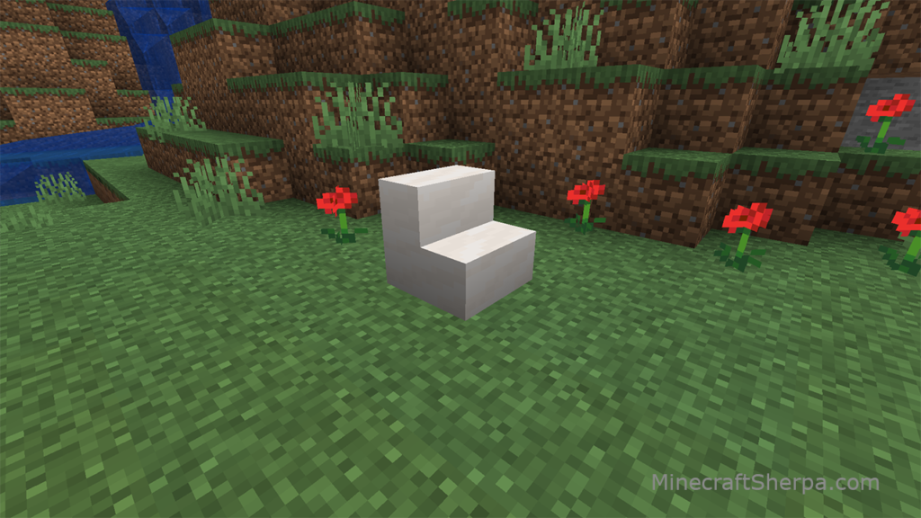 Minecraft smooth quartz stairs