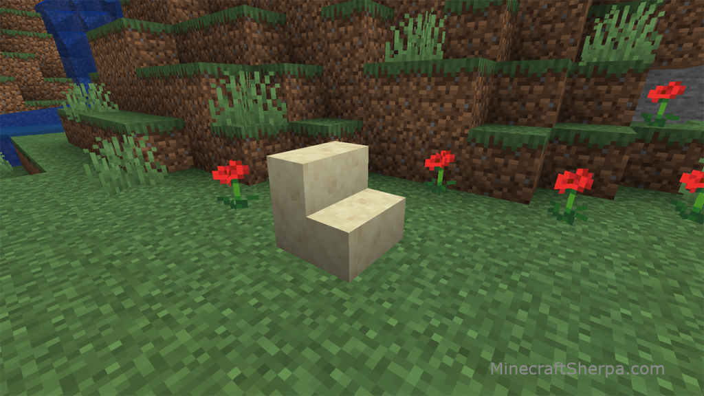 Minecraft smooth sandstone stairs