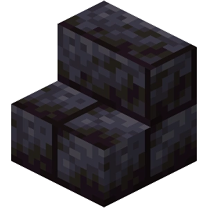 Polished blackstone brick Stairs - Minecraft