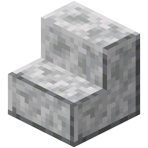 Polished diorite Stairs - Minecraft