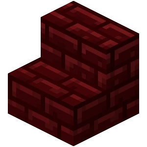 red nether brick stairs - Minecraft