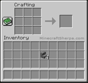 Inventory of 4 cobblestone stairs in Minecraft