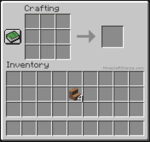 Image of acacia stairs in inventory in Minecraft.