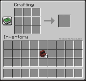 Image of mangrove stairs in inventory in Minecraft.