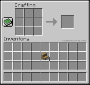 Image of oak stairs in inventory in Minecraft.