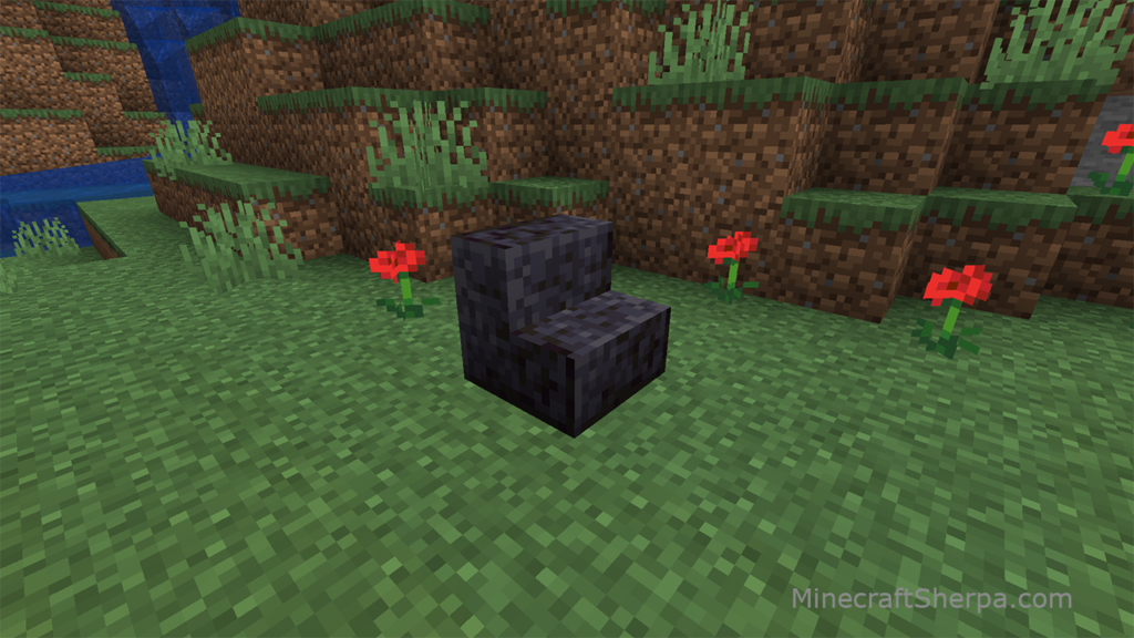 Minecraft polished blackstone stairs
