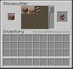 How to make exposed cut copper stairs in Minecraft - Stonecutter Method