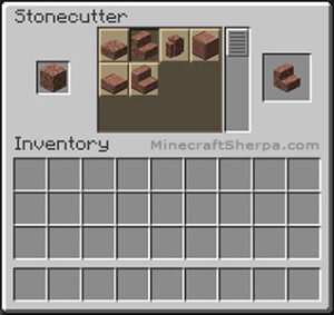 How to make granite stairs in Minecraft - Stonecutter Method