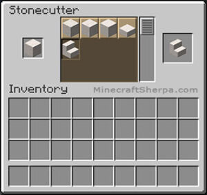 How to make quartz stairs in Minecraft - Stonecutter Method