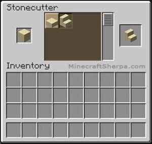 How to make smooth sandstone stairs in Minecraft - Stonecutter Method